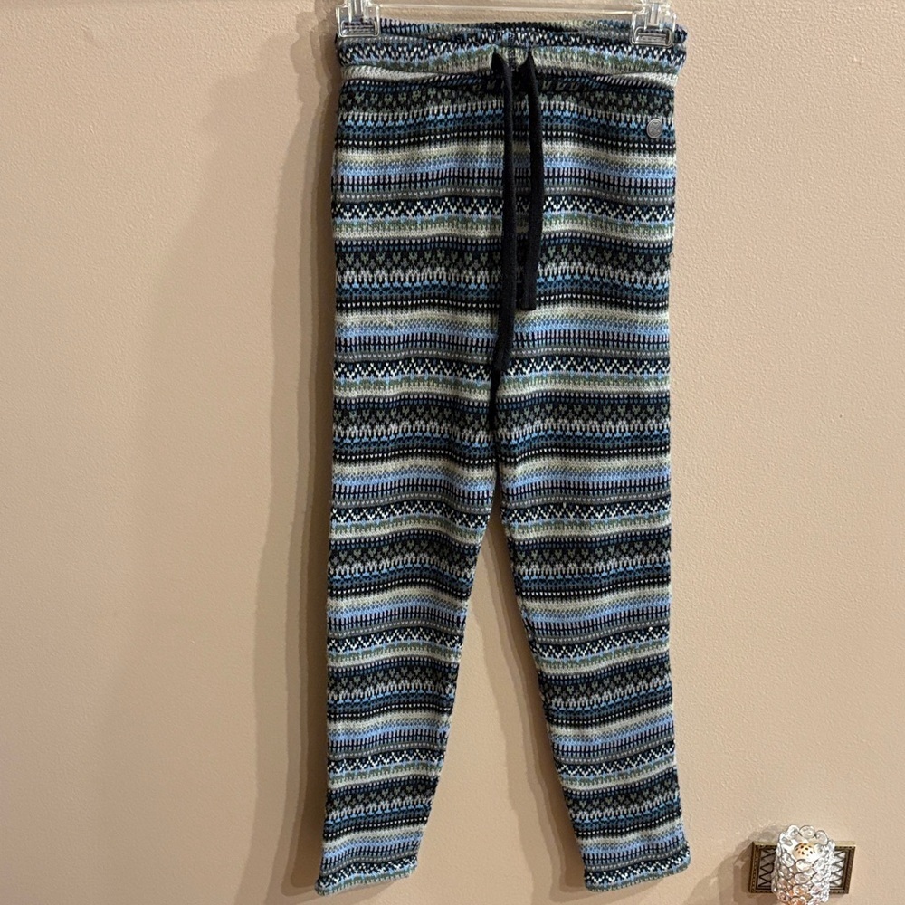 NWT Chalet we dance Patterned moss sweater knit sweatpants lounge pant jogger XS